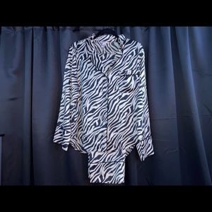 Victoria’s Secret Satin PJ SET top: L/ bottoms: M